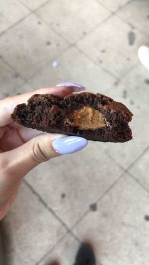 Chocolate cookies with peanut butter  at Lenteja Loca in Puerto Varas