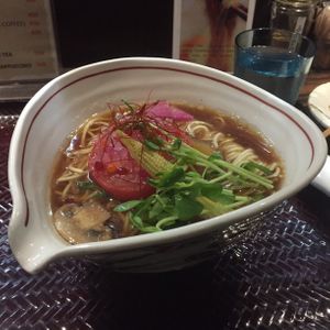 Spicy Vegan Ramen lvl 1 at Shinjukugyoen Ramen Ouka in Tokyo