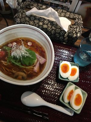 Ramen  at Shinjukugyoen Ramen Ouka in Tokyo