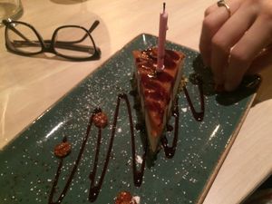 Salted caramel pie at Nourish in Bath