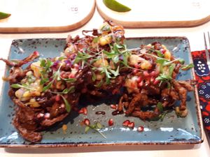 Best ever onion pakoras at Nourish in Bath