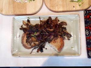 Garlic mushrooms at Nourish in Bath
