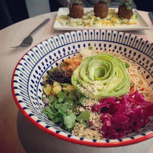 Poke bowl  at Nourish in Bath