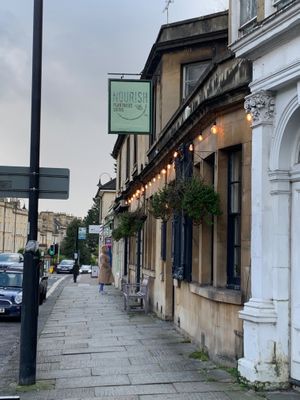 From the street, you can park outside or behind  at Nourish in Bath