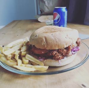 Pulled jackfruit burger at Doda Uzkandine - Savanorių Prospektas in Kaunas