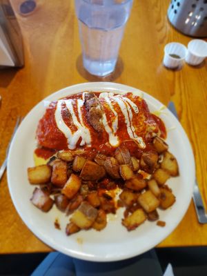Breakfast burrito! at Vertical Diner in Salt Lake City