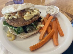Ian Mackaye burger  at Vertical Diner in Salt Lake City