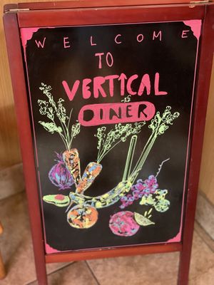 Inside sign at Vertical Diner in Salt Lake City