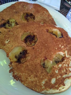 Banana pancakes at Vertical Diner in Salt Lake City