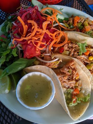 Vertical tacos at Vertical Diner in Salt Lake City