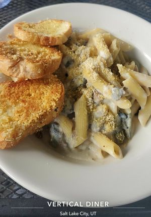 Mushroom Stroganoff at Vertical Diner in Salt Lake City