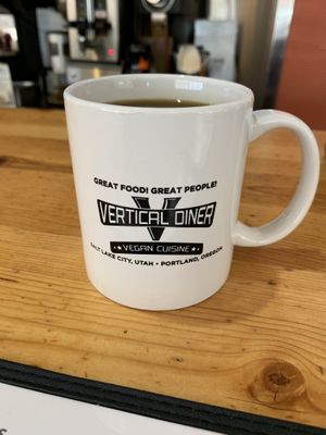 We were so busy loving the food that we forgot to take a photo of anything except our coffee. 😂☕️  at Vertical Diner in Salt Lake City