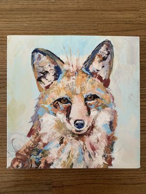 We appreciate their support of local artists and bought this painting before we left. 🦊💕  at Vertical Diner in Salt Lake City