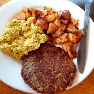 avalanche ..  pancakes in another pic at Vertical Diner in Salt Lake City