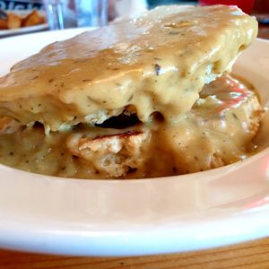 biscuit in bombtastic biscuit at Vertical Diner in Salt Lake City