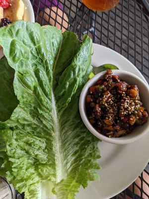 Lettuce tempeh wrap at Vertical Diner in Salt Lake City