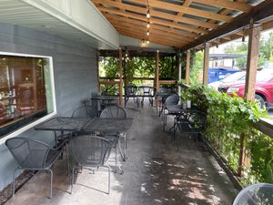 Outdoor patio  at Vertical Diner in Salt Lake City