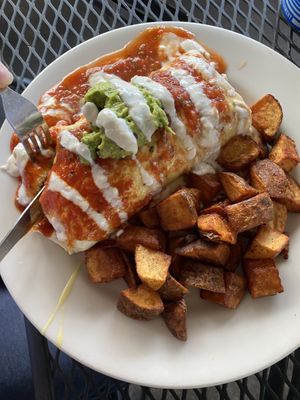 Breakfast burrito   at Vertical Diner in Salt Lake City