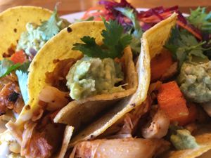 Jackfruit KimChee Tacos at Vertical Diner in Salt Lake City