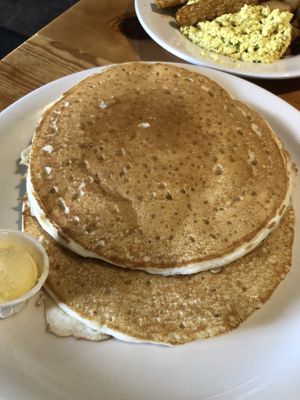 Plain pancakes   at Vertical Diner in Salt Lake City