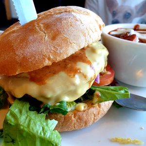Tony Hawk burger at Vertical Diner in Salt Lake City