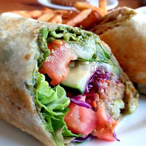 rainbow wrap at Vertical Diner in Salt Lake City