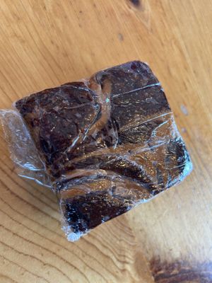 Peanut butter brownie to go   at Vertical Diner in Salt Lake City