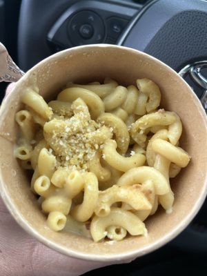Mac and cheese to go   at Vertical Diner in Salt Lake City