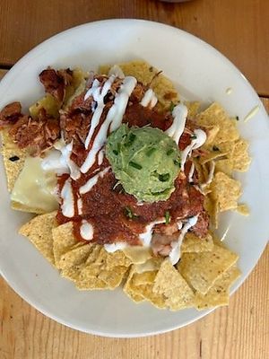 Jackfruit nachos at Vertical Diner in Salt Lake City