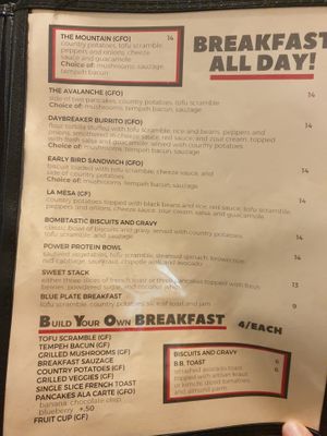 Menu December 2023 at Vertical Diner in Salt Lake City