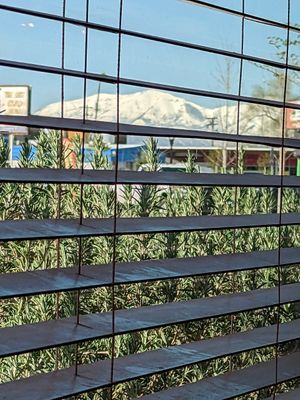 View out the window at Vertical Diner in Salt Lake City