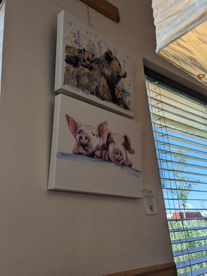 Art on the wall at Vertical Diner in Salt Lake City