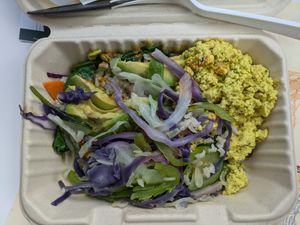 Protein breakfast bowl at Vertical Diner in Salt Lake City