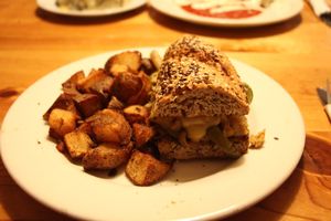 Philly Cheesesteak Sandwich! at Vertical Diner in Salt Lake City