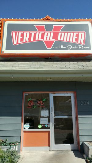 outside  at Vertical Diner in Salt Lake City