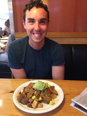 The. mountain - tofu scramble, potatoes, avocado, and tempeh at Vertical Diner in Salt Lake City