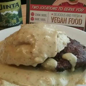 Biscuits & gravy with sausage.  at Vertical Diner in Salt Lake City