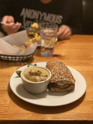 Crispy ranch breaded chickn sandwich at Vertical Diner in Salt Lake City