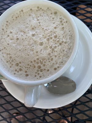 Chai latte at Vertical Diner in Salt Lake City