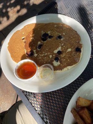 Blueberry pancakes at Vertical Diner in Salt Lake City