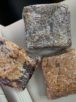 Hemp brownie, gf Utah fruit bar, gf almond butter brownie  at Vertical Diner in Salt Lake City