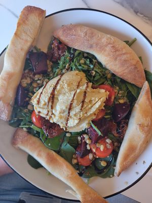Vegan buddha bowl at Pizza Express in 