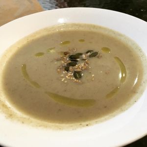 Mushroom cream soup at Bosque in Sintra