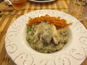 Risotto de espargos com pleurotus at Bosque in Sintra
