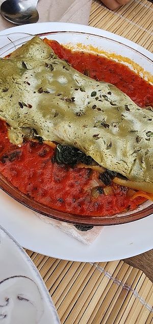 lasagna at Bosque in Sintra