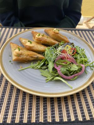 Spinach charms!  at Bosque in Sintra