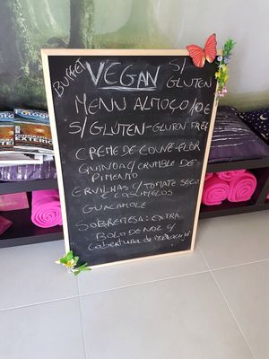 menu of the day at Bosque in Sintra