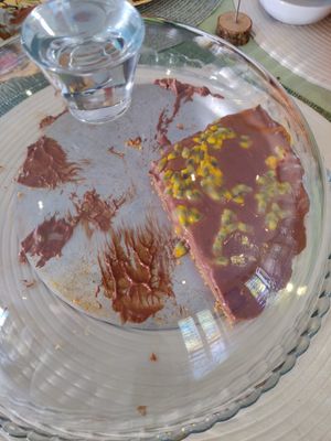 chocolate mousse with passion fruit at Bosque in Sintra