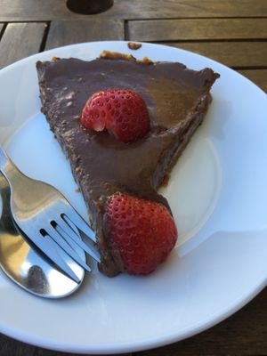Chocolate mouse cake at Bosque in Sintra