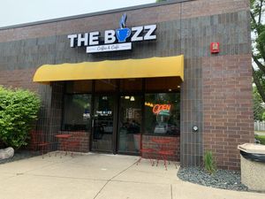 Entrance and signage. at The Buzz Coffee & Cafe in Burnsville